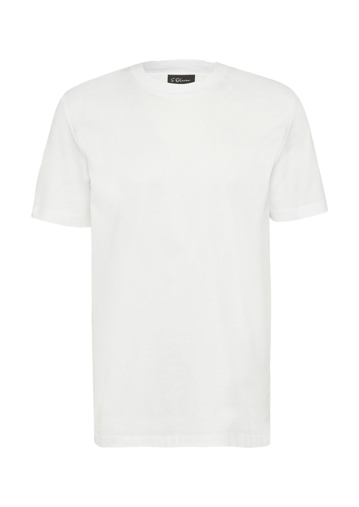 S. Oliver black Herren T-Shirts kurz White