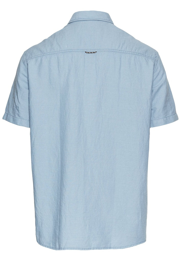 Camel active Herren Hemden kurz  Smoke Blue