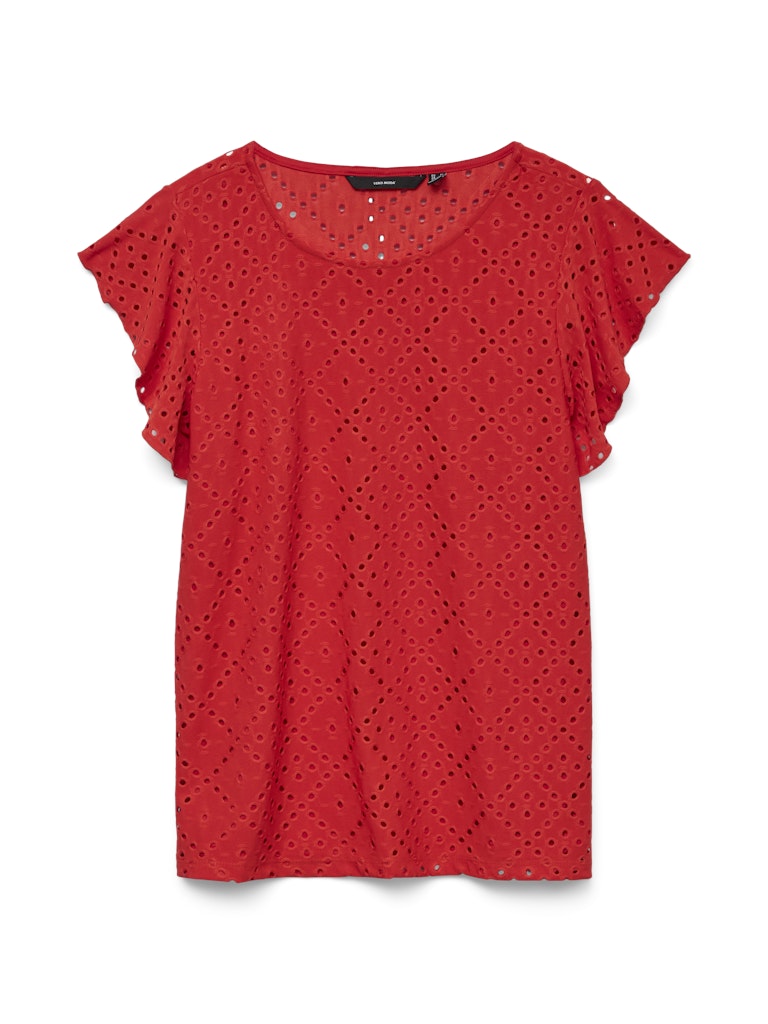Vero Moda Damen T-Shirts Fiery Red