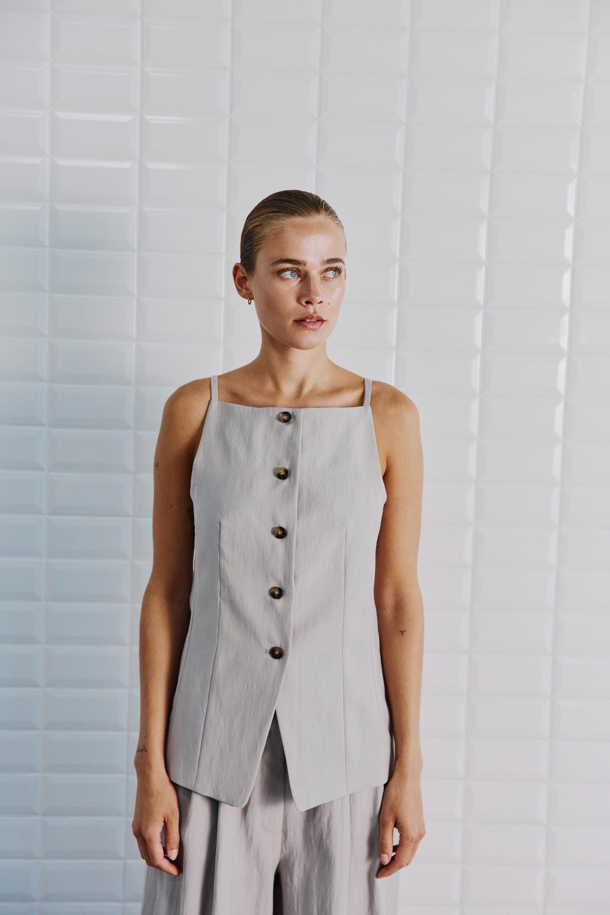 Withblack Damen Tops Summer Gre
