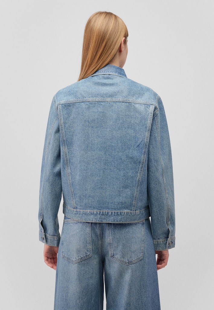 Mavi Damen Jacken Mid Wet Look