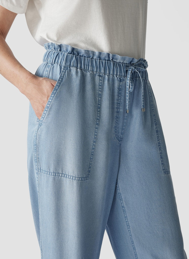 Le Comte Damen Hosen Hellindigo