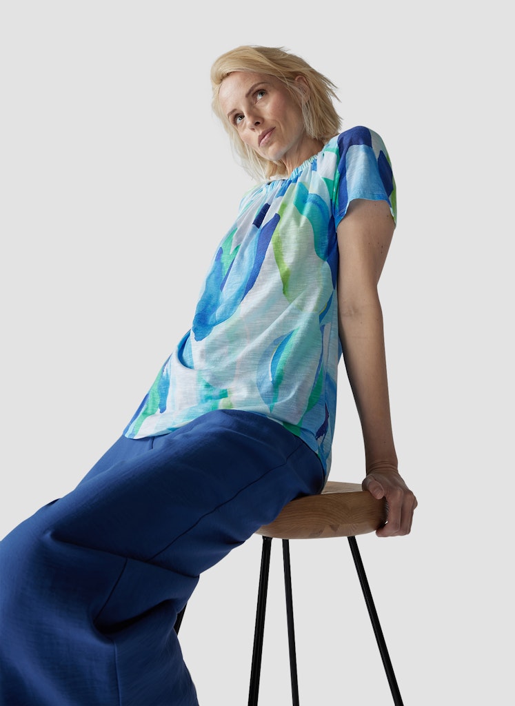 Le Comte Damen T-Shirts Lagune