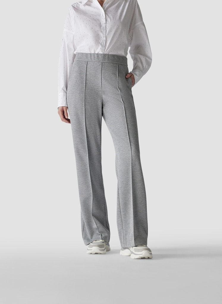 Le Comte Damen Hosen Silbergrau