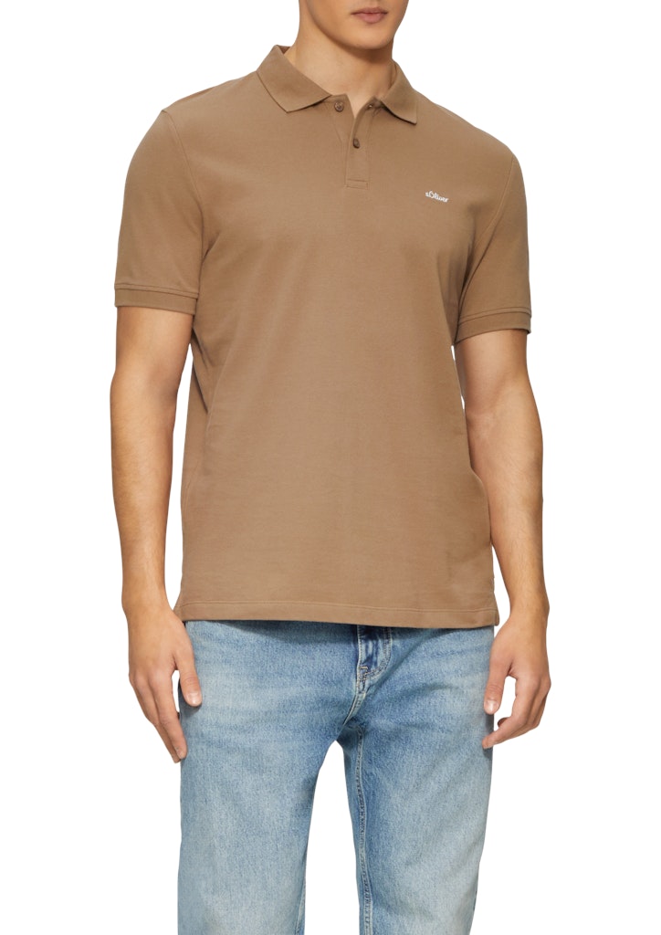S. Oliver red Herren Polo-Shirts Brown