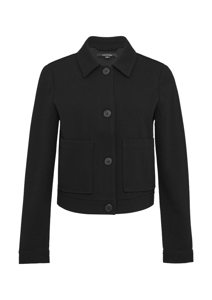 Comma Damen Blazer Grey/Black