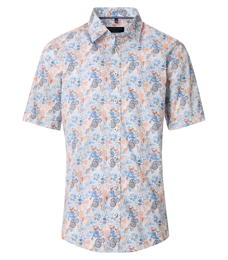Casa Moda Herren Hemden kurz  Blau