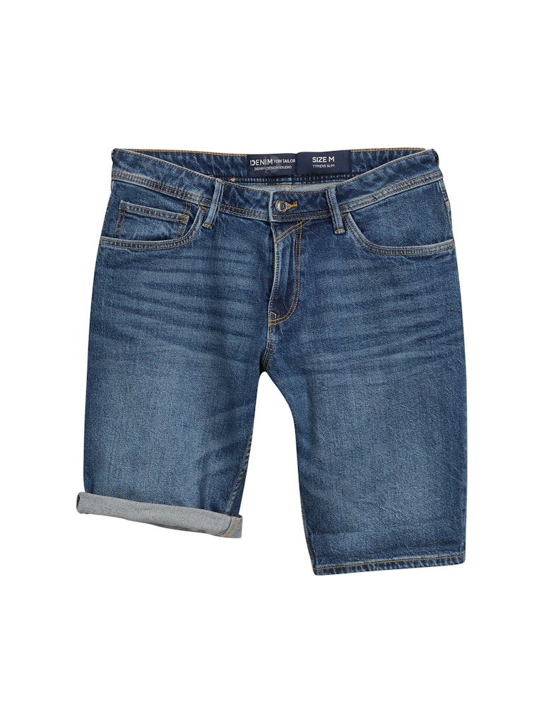 Tom Tailor denim Herren Shorts Used Dark Stone