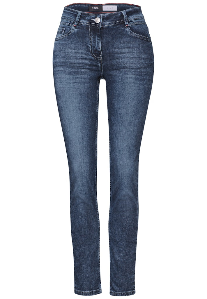 Cecil Damen Hosen  Mid Blue