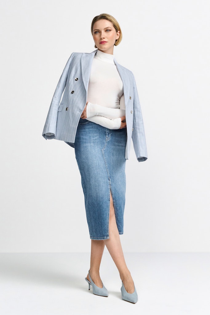Rich & Royal Damen Rcke Denim Blue