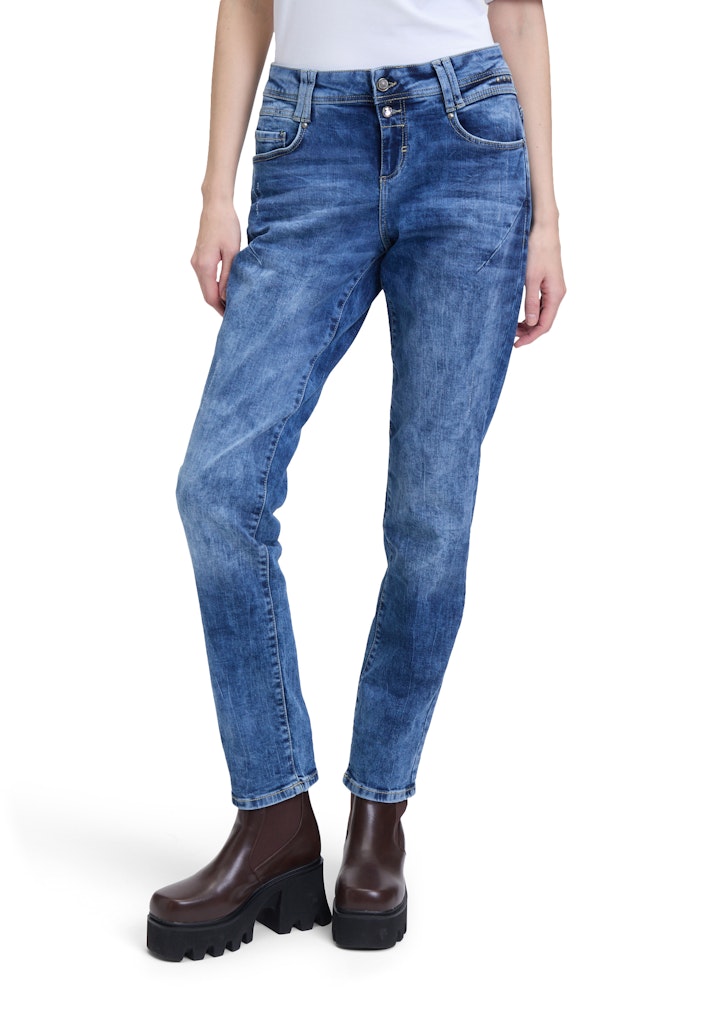 Cartoon Damen Jeans Middle Blue Den