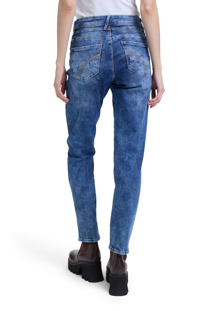 Cartoon Damen Jeans Middle Blue Den
