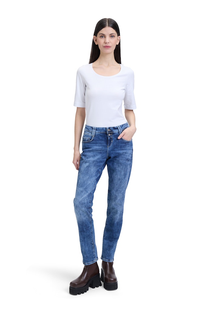 Cartoon Damen Jeans Middle Blue Den