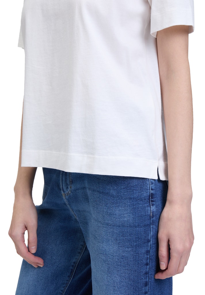 Cartoon Damen T-Shirts Patch Cream/Pin