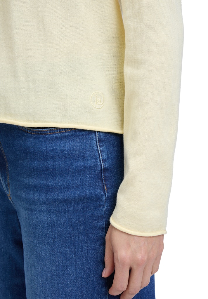 Betty & Co Damen Pullover Pastel Yellow