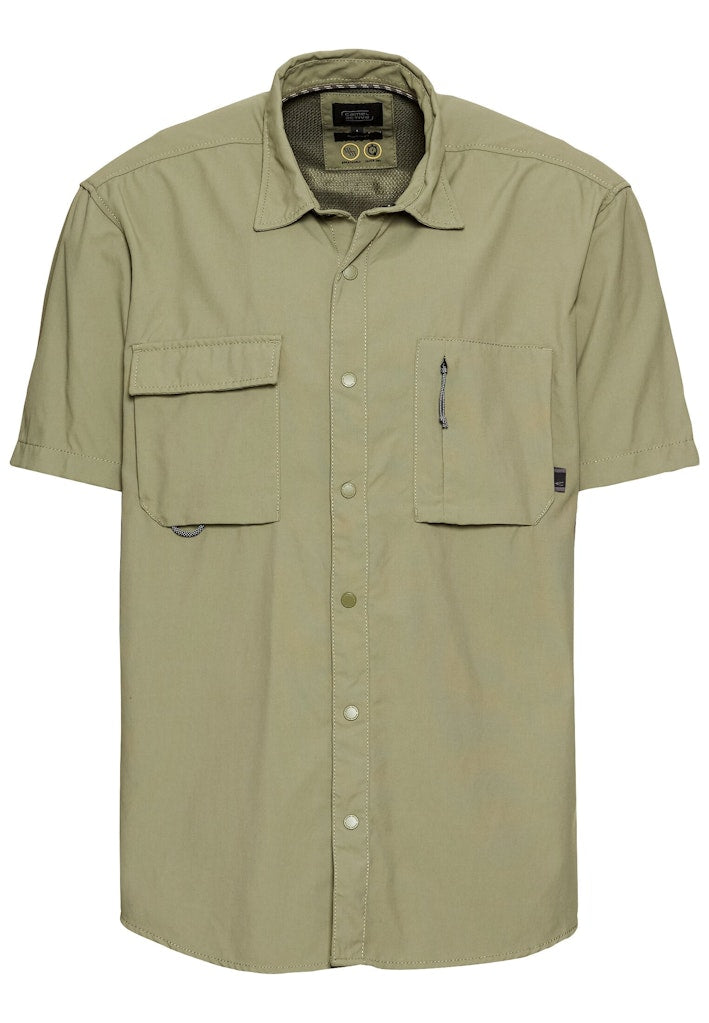 Camel active Herren Hemden kurz  Dusty Khaki