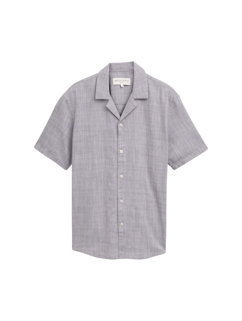 Tom Tailor denim Herren Hemden kurz Pavement Grey W
