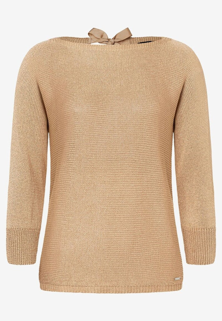 More & More Damen Pullover  Cork Beige