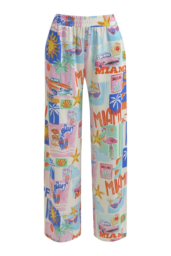 Milano Damen Hosen Colorful Print