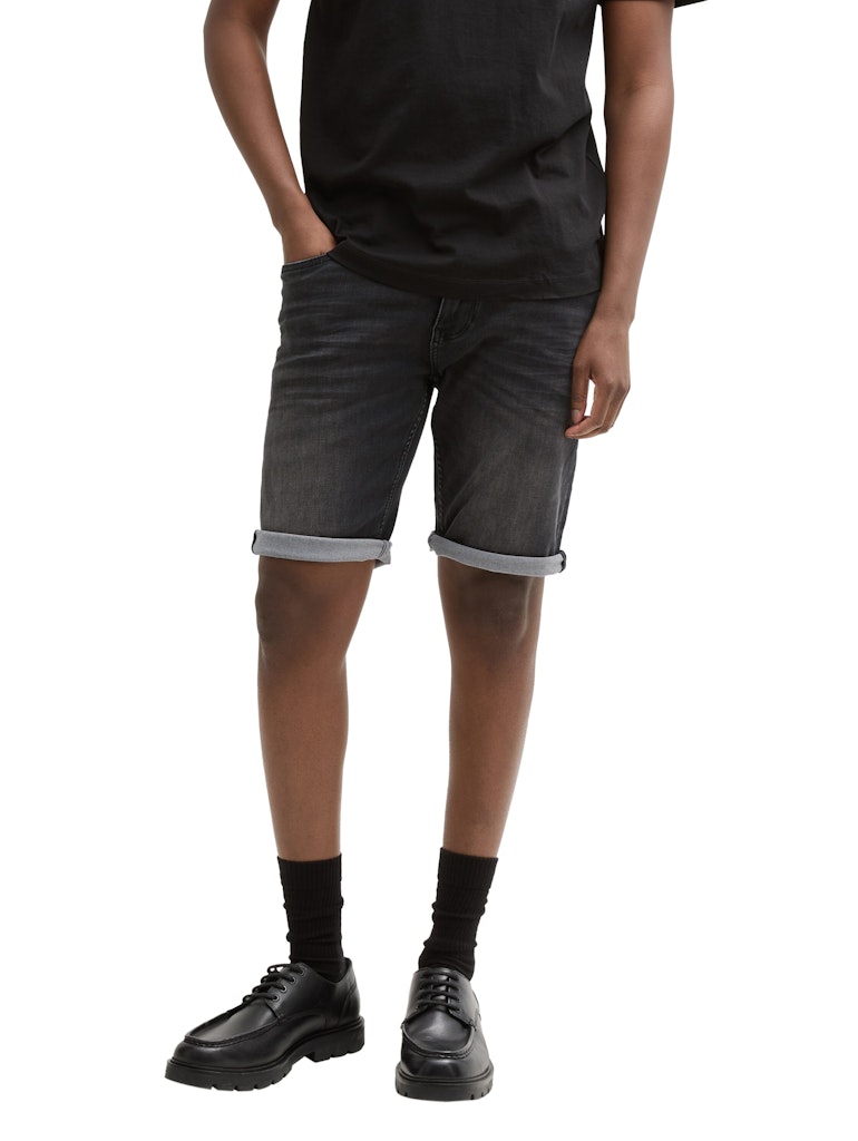 Tom Tailor denim Herren Shorts Black Black Den