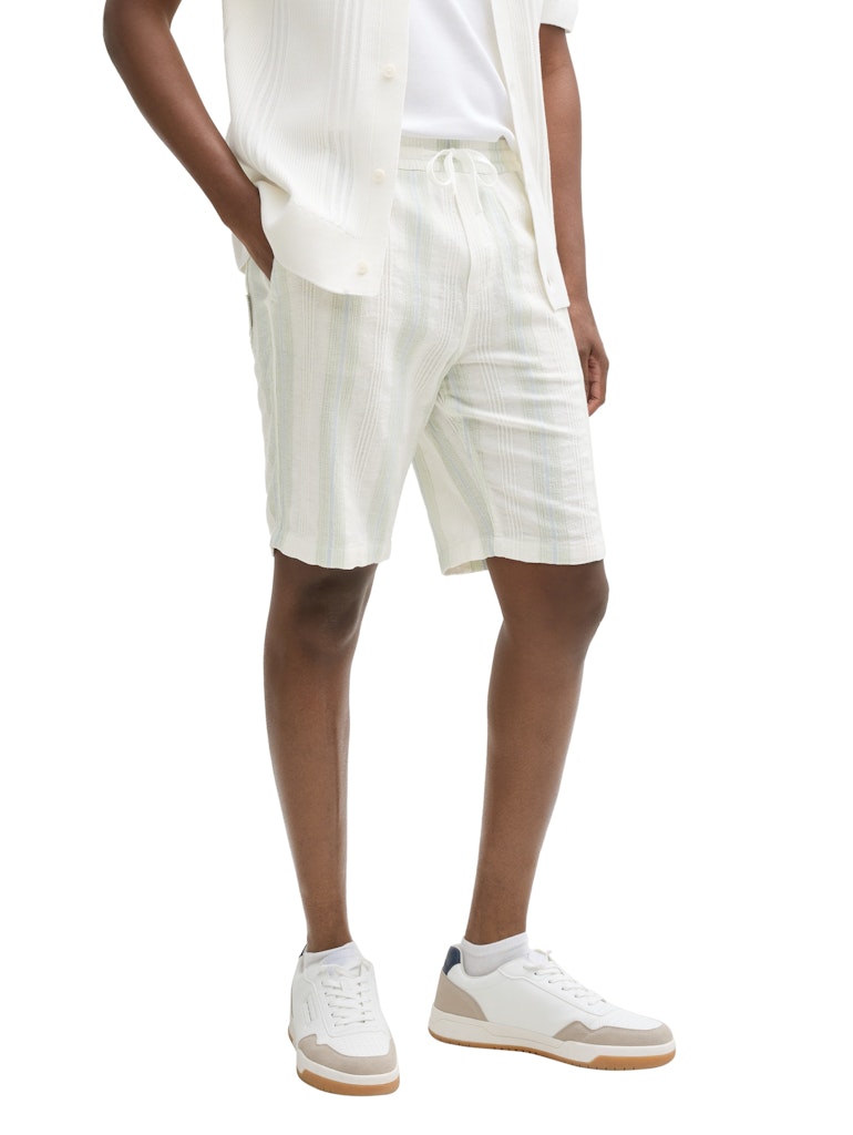 Tom Tailor denim Herren Shorts Off White Big S