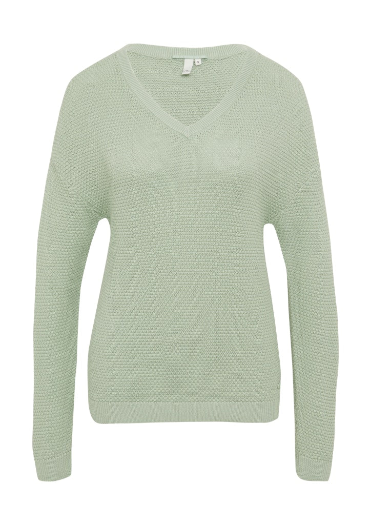 QS by S.Oliver Damen Pullover Blue Green