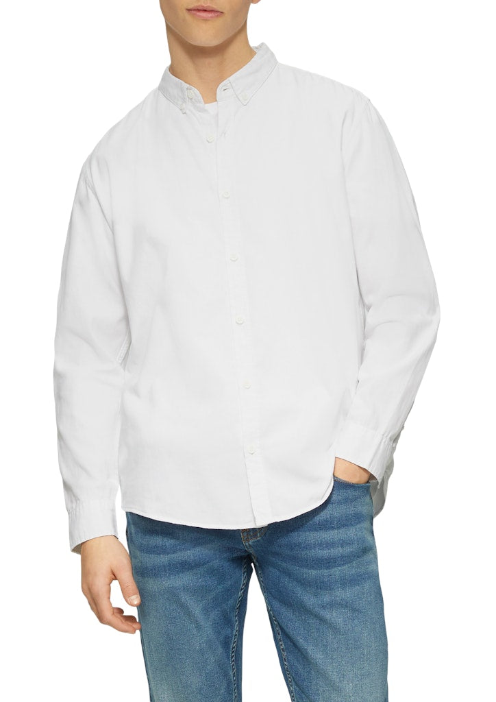 QS by S.Oliver Herren Hemden lang White