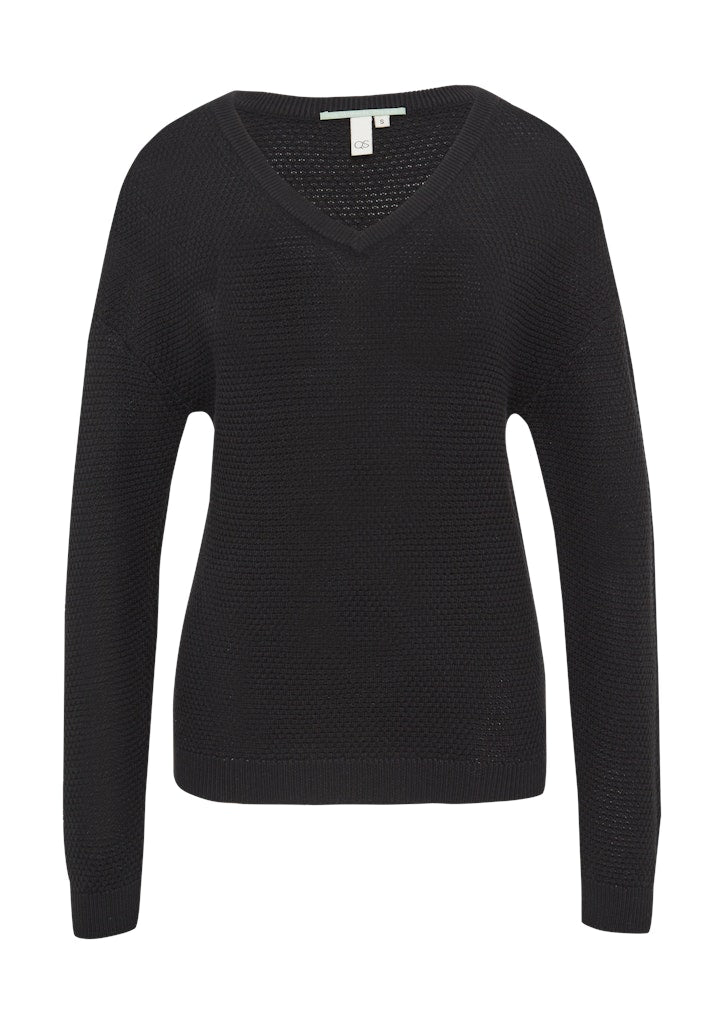 QS by S.Oliver Damen Pullover Grey/Black