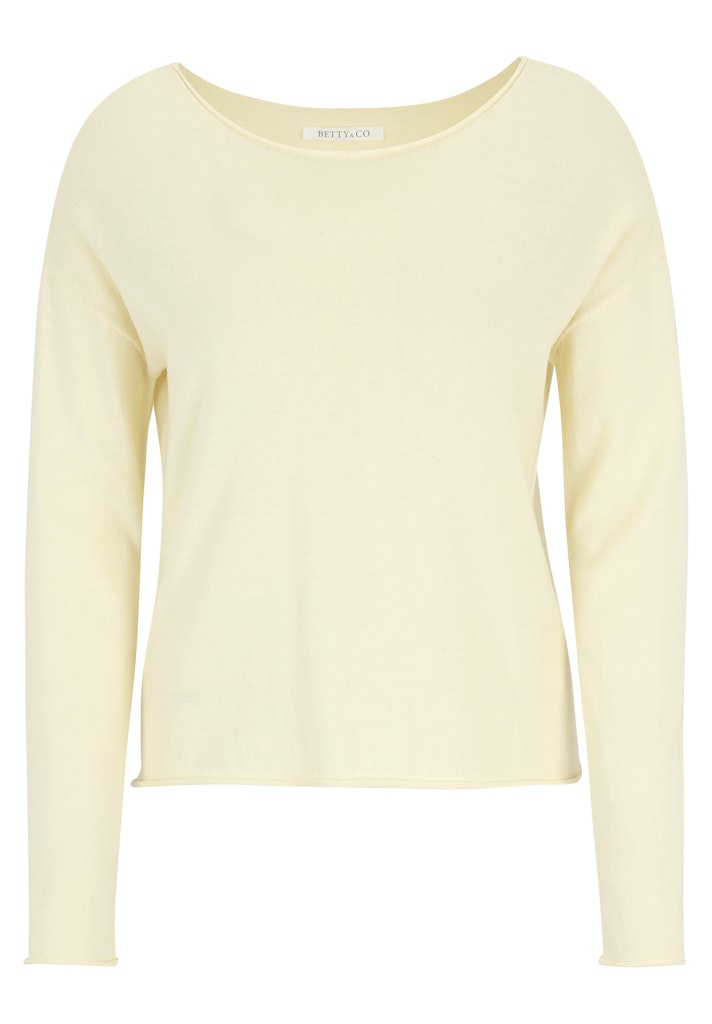 Betty & Co Damen Pullover Pastel Yellow