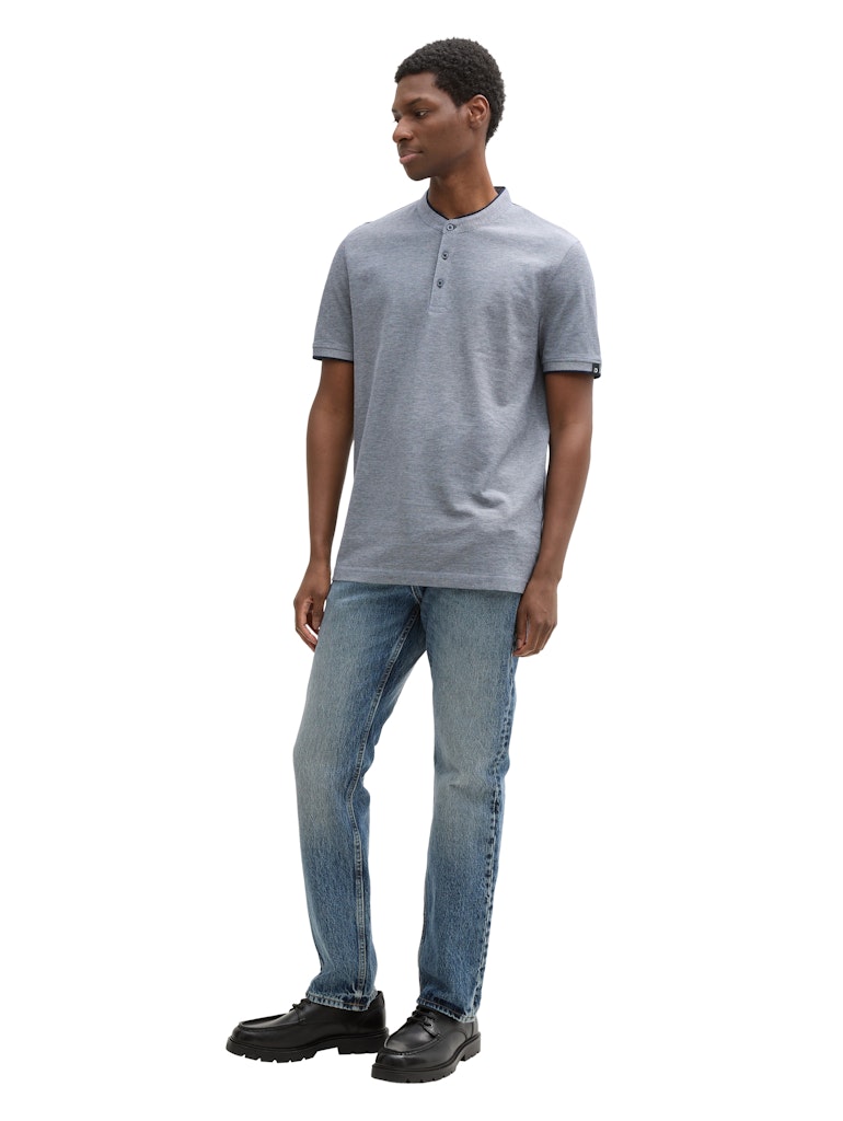 Tom Tailor denim Herren Polo-Shirts Dark Blue Two T