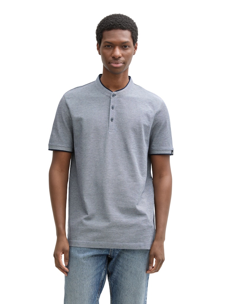 Tom Tailor denim Herren Polo-Shirts Dark Blue Two T
