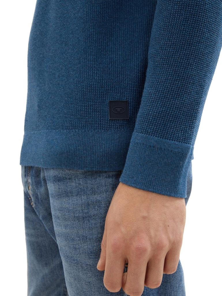 Tom Tailor Herren Pullover Dark Teal Melan