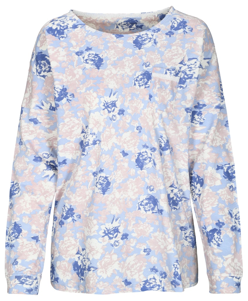 Katag Oberteil Greige Floral