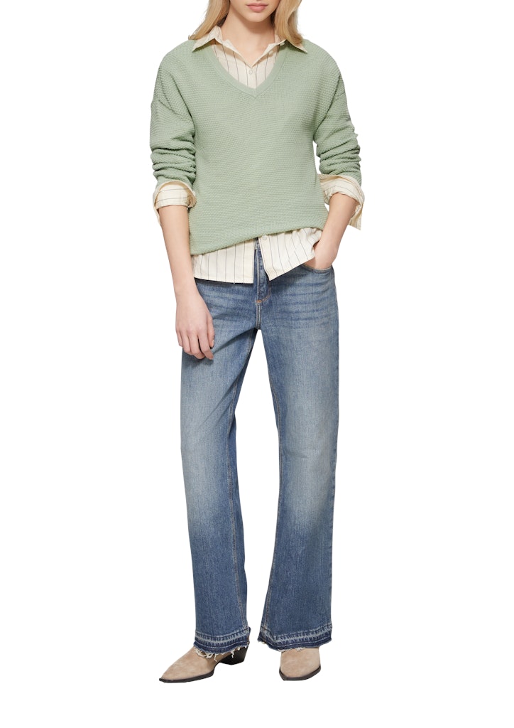 QS by S.Oliver Damen Pullover Blue Green