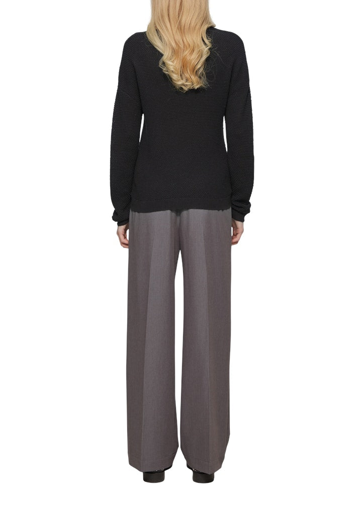QS by S.Oliver Damen Pullover Grey/Black
