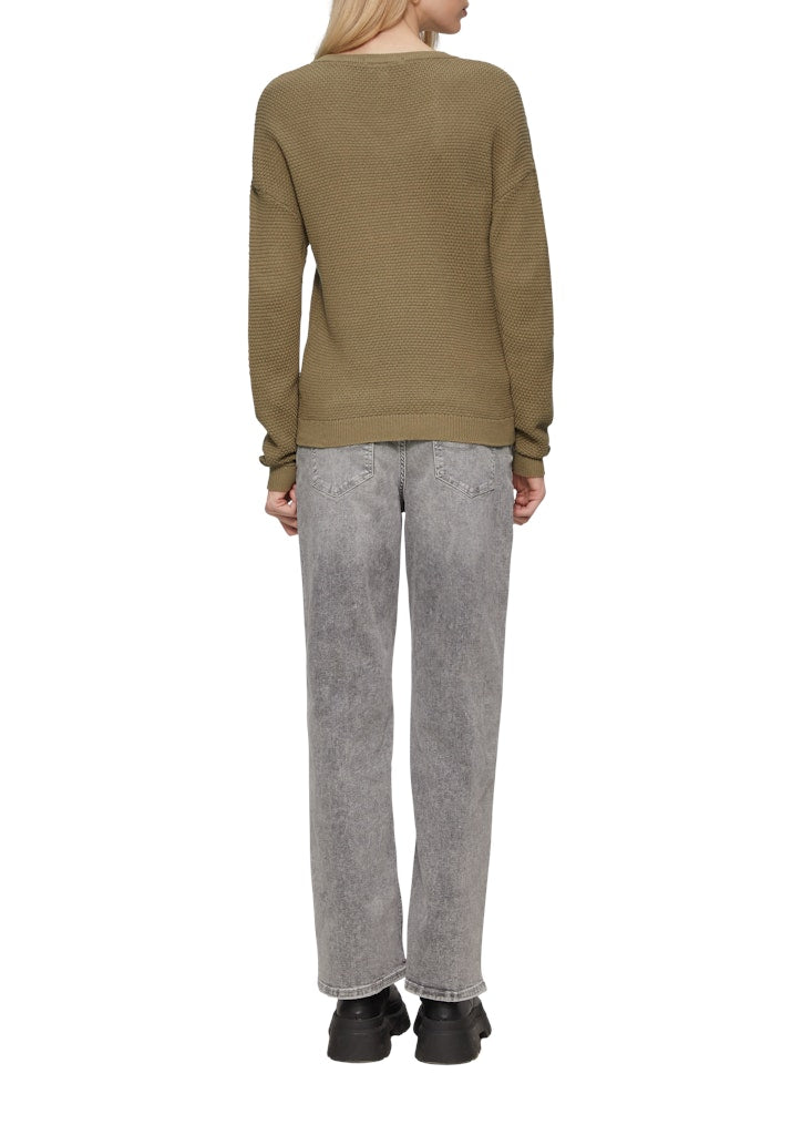 QS by S.Oliver Damen Pullover Green