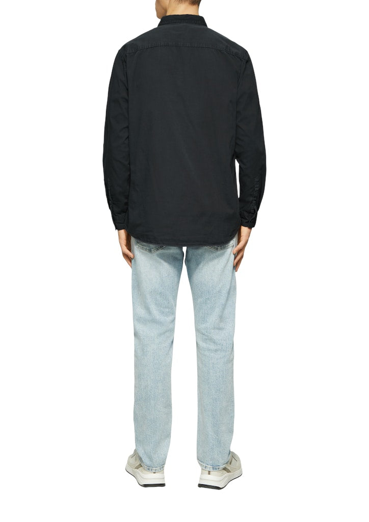 QS by S.Oliver Herren Hemden lang Blue