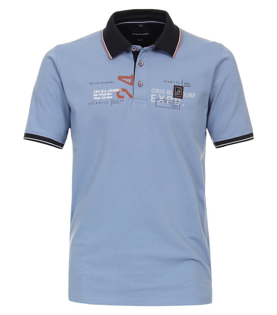 Casa Moda Herren Polo-Shirts  Aqua Bis Pe