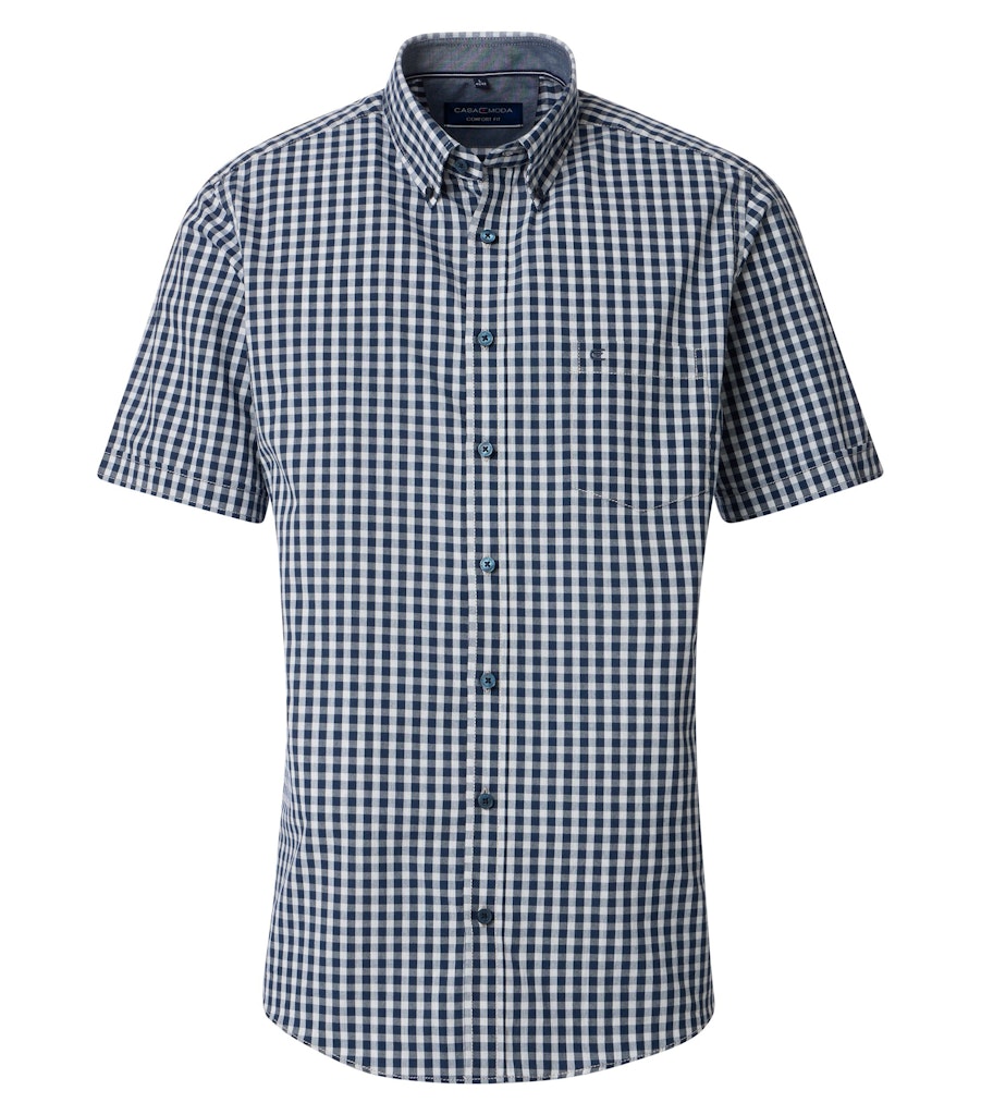 Casa Moda Herren Hemden kurz  Blau