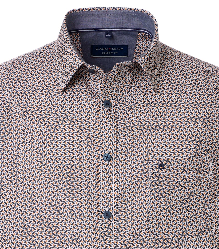 Casa Moda Herren Hemden kurz  Orange