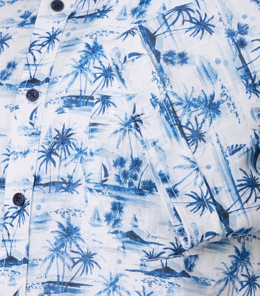 Casa Moda Herren Hemden kurz  Blau