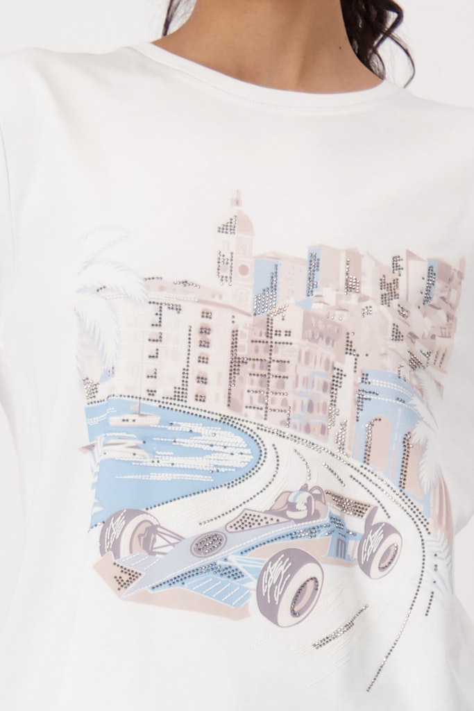 Monari Damen T-Shirts  Off-White