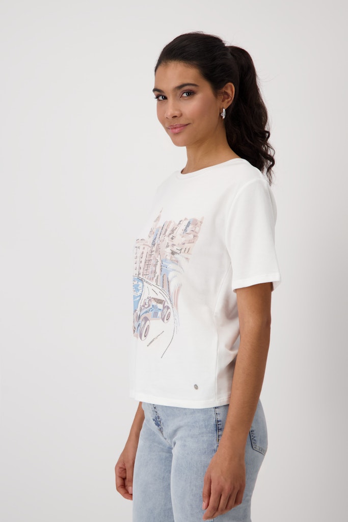Monari Damen T-Shirts  Off-White