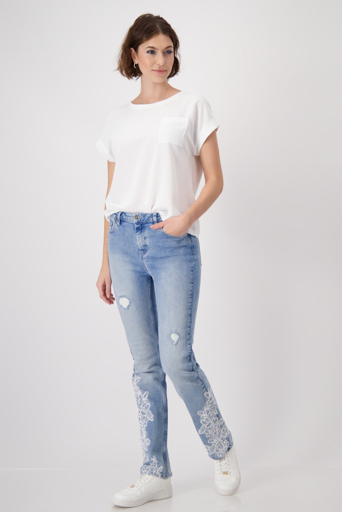 Monari Damen T-Shirts  Off-White