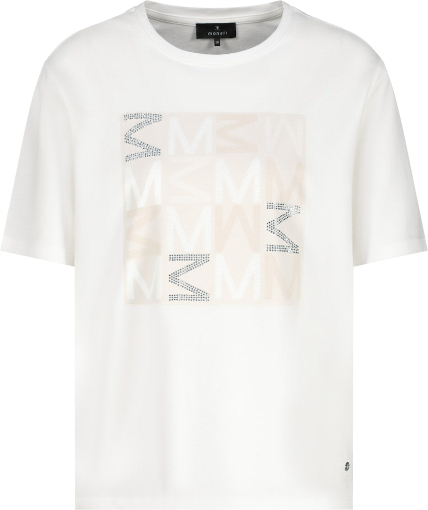 Monari Damen T-Shirts  Off-White
