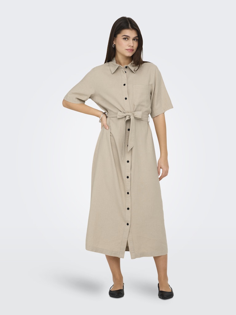 Only Damen Kleider Oxford Tan