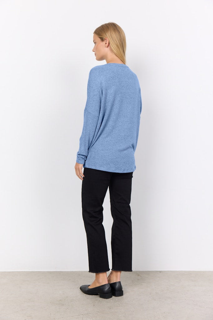 Soya Concept Damen Blusen Air Blue Melang