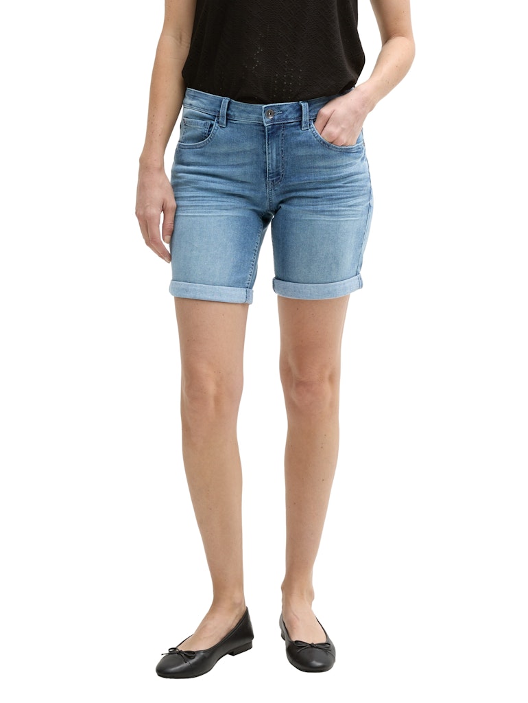 Tom Tailor Damen Shorts Light Stone Was