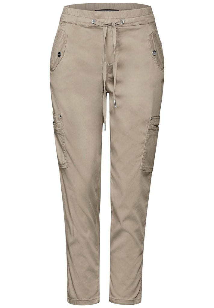Street One Damen Hosen  Buff Grey