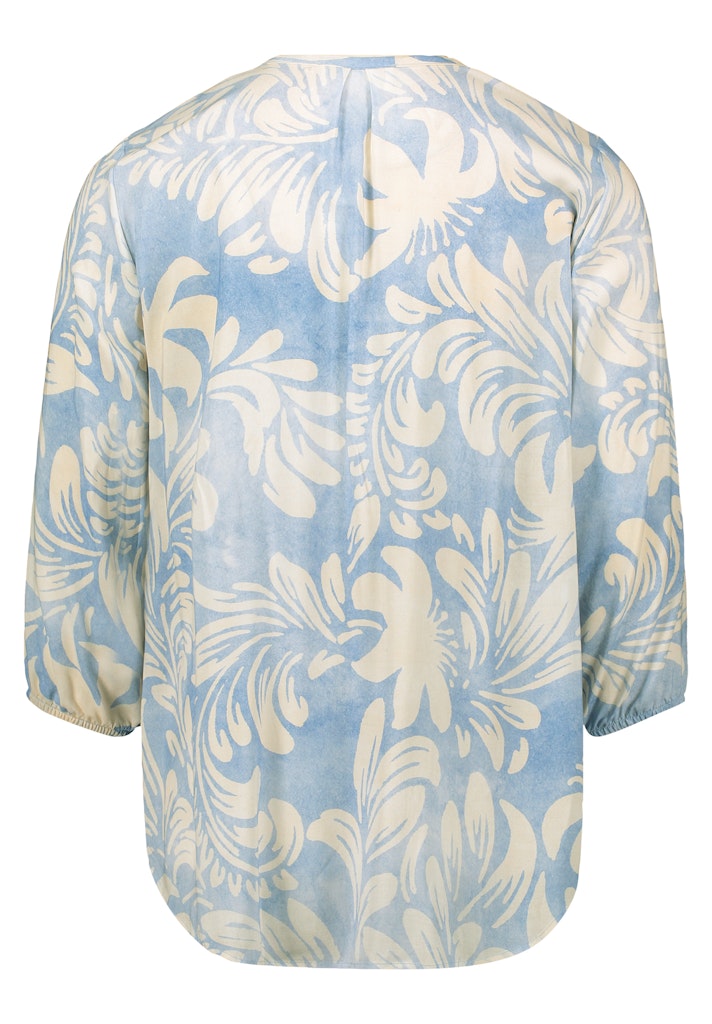 Cartoon Damen Blusen Blue/White